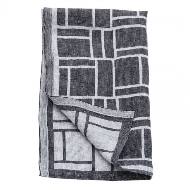 Johanna Gullichsen Pure hand towel 45 x 95 cm 블랙 JGJG-HT-P-BLACK
