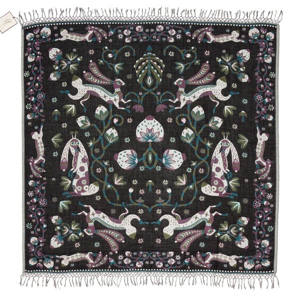 Klaus Haapaniemi Rabbit shawl 150 x cm 포레스트 KH04