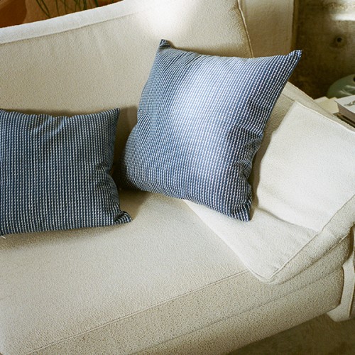 ARTEK Rivi 쿠션 커버 40 x 40 cm 화이트 - 블루 Artek Rivi cushion cover  40 x 40 cm  white - blue 11259