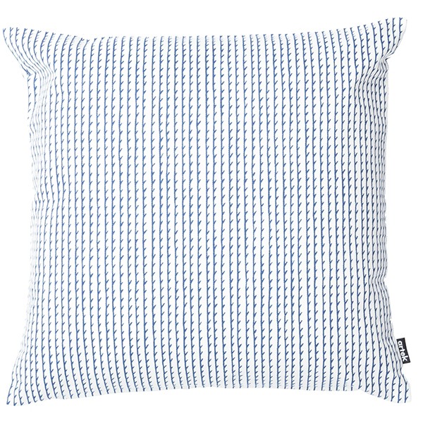 ARTEK Rivi 쿠션 커버 50 x 50 cm 화이트 - 블루 Artek Rivi cushion cover  50 x 50 cm  white - blue 11243
