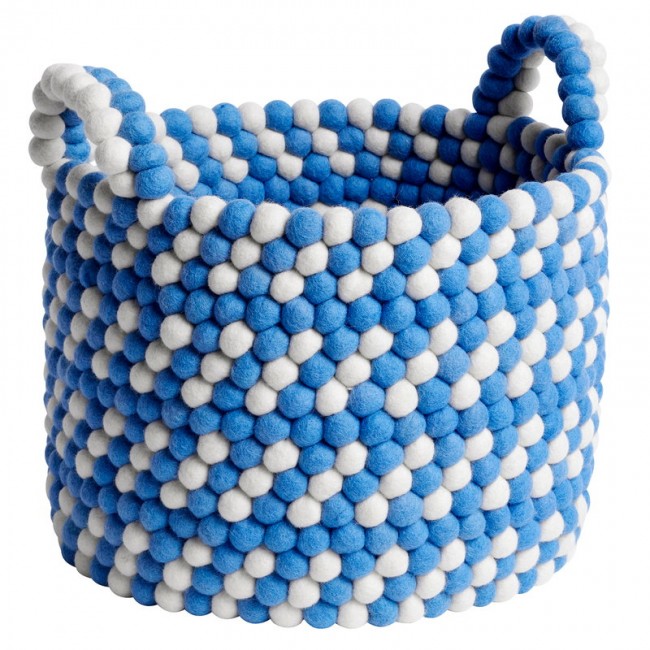 HAY 헤이 Bead basket with handles 40 cm 블루 dash HA508459