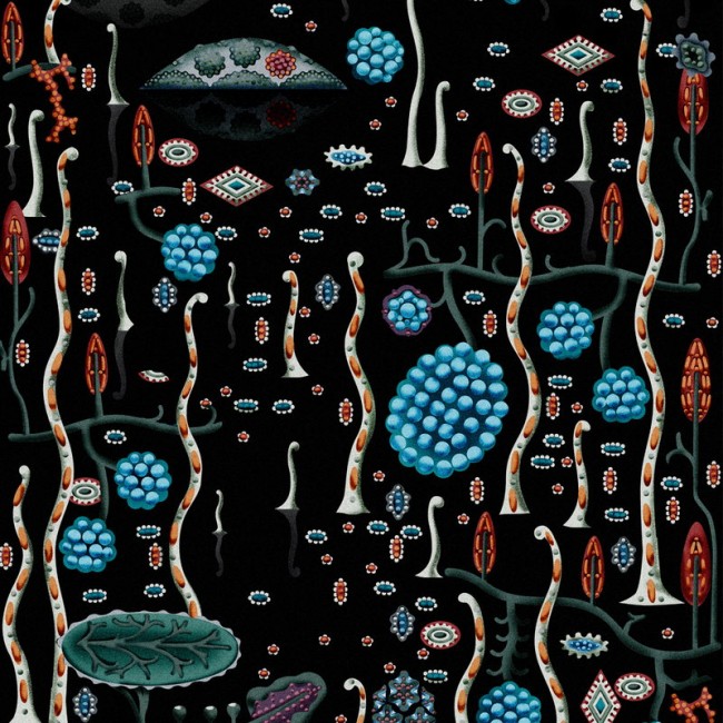 Klaus Haapaniemi 블랙 Lake wallpaper matt coated KH15129