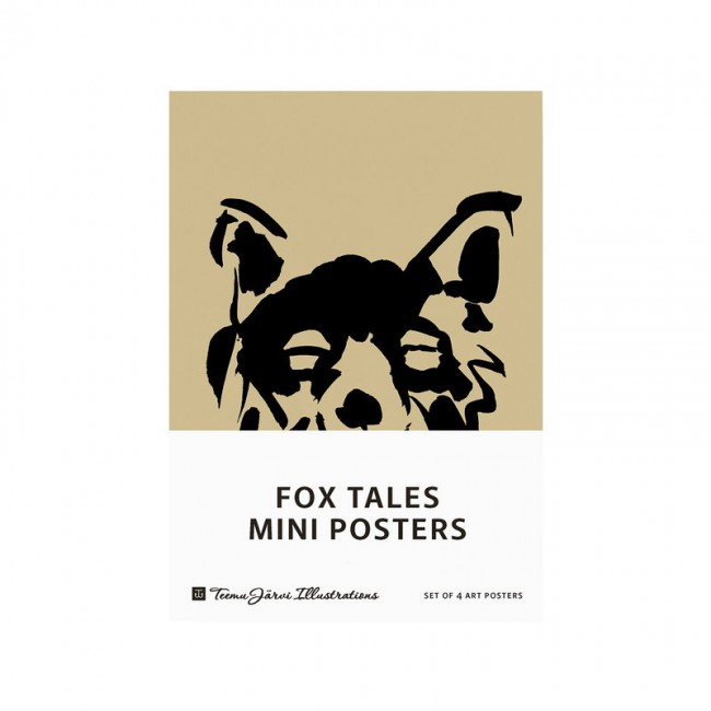 TEEMU JARVI ILLUSTRATIONS TE에뮤 Fox Tales mini poster set 4 pcs TJ6430065512394