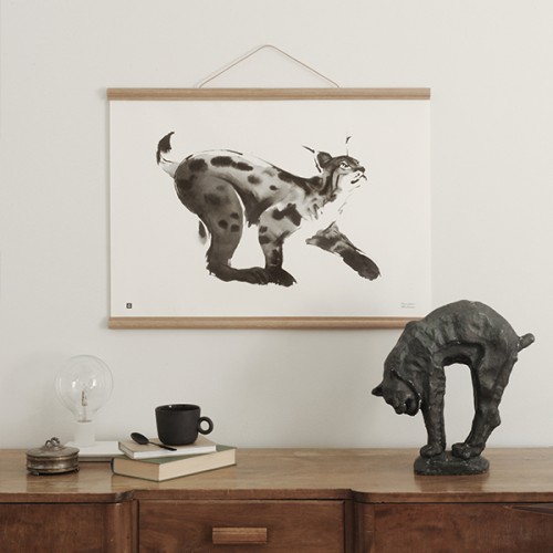 TEEMU JARVI ILLUSTRATIONS TE에뮤 Lynx poster 70 x 50 cm TJPoFG-LY2