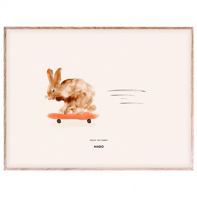 MADO 마도 Rocky the Rabbit poster 40 x 30 cm DOM1129
