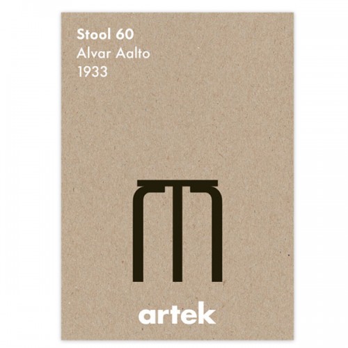 ARTEK 스툴 60 poster Artek Stool 60 poster 09479