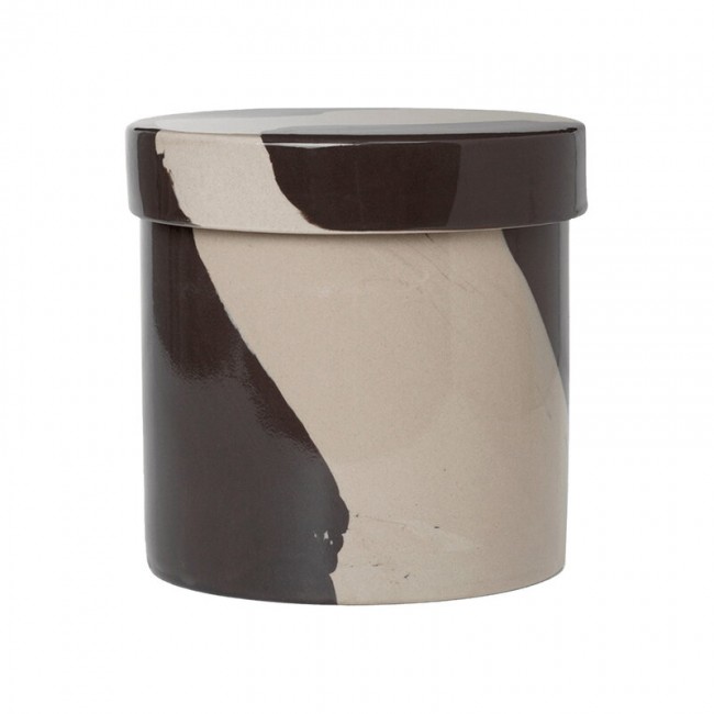 FERM LIVING 펌리빙 Inlay container L sand - brown FL1104263869