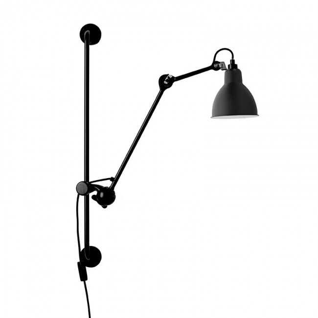 DCWU00E9DITIONS 램프 그라스 210 벽등 벽조명 round shade 블랙 DCWu00e9ditions Lampe Gras 210 wall lamp  round shade  black 07499