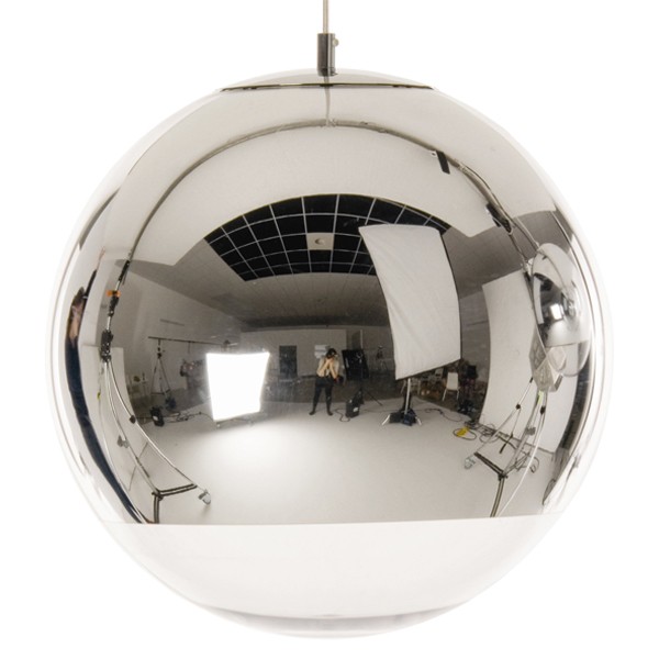 TOM DIXON 톰딕슨 거울 Ball LED 펜던트 50 cm 실버 TXMBB50A-PEUM3