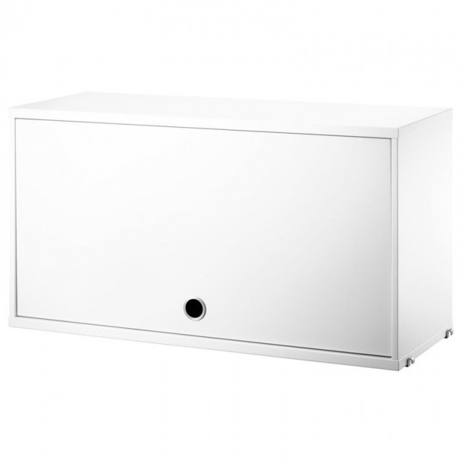 STRING FURNITURE 스트링 cabinet with flip door 78 x 30 cm 화이트 AK-CF7830-12-1