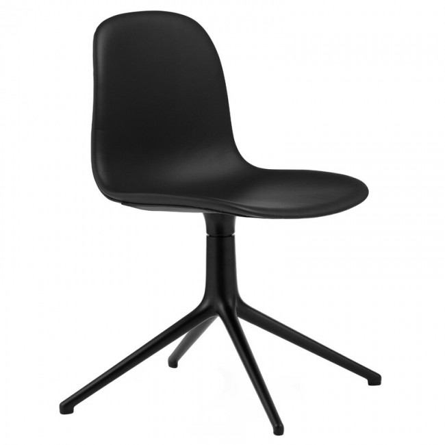 NORMANN COPENHAGEN 노만코펜하겐 Form Swivel 4L 의자 블랙 - leather Ultra NC1351025-41599