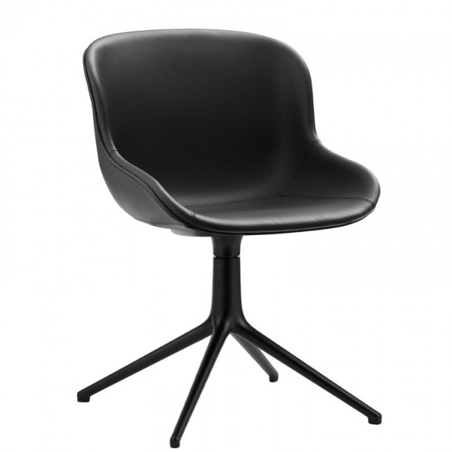 NORMANN COPENHAGEN 노만코펜하겐 Hyg 의자 swivel 블랙 - leather Ultra NC603982-41599