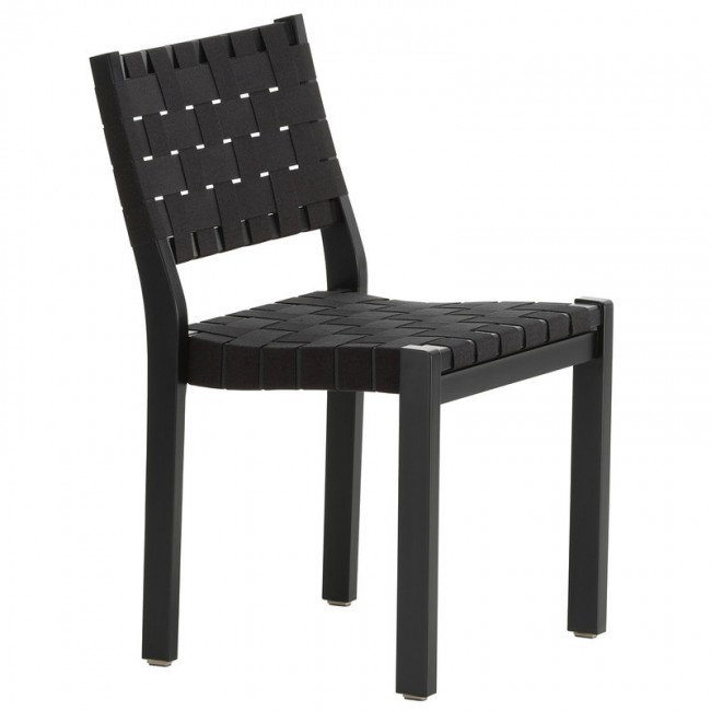 ARTEK 알토 체어 611 블랙 - 블랙 webbing Artek Aalto chair 611  black - black webbing 02601
