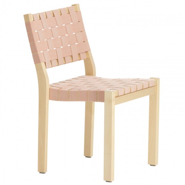 ARTEK 알토 체어 611 birch - 네츄럴/RED webbing Artek Aalto chair 611  birch - natural/red webbing 02598