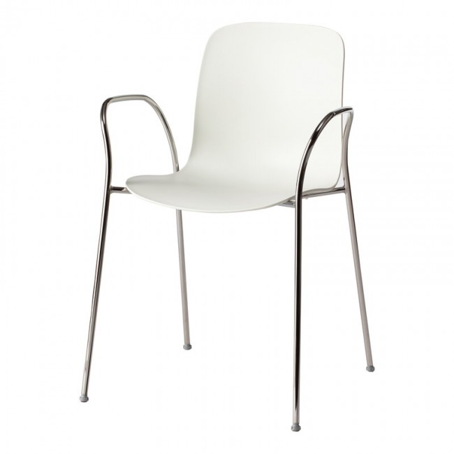 MAGIS 서브스턴스 체어 의자 with 암스 크롬 - 화이트 Magis Substance chair with arms  chrome - white 02400