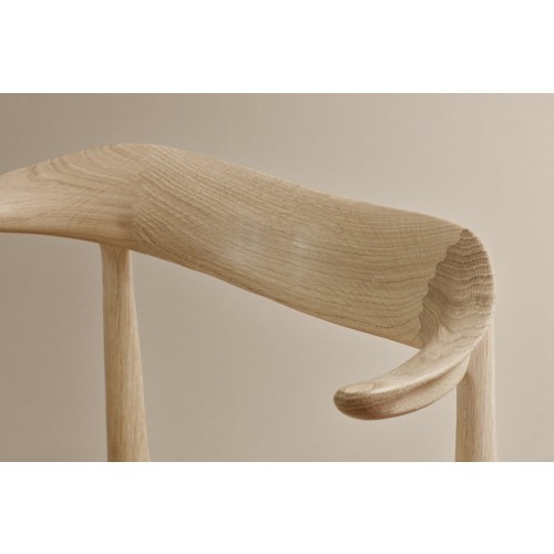 WARM NORDIC 웜 노르딕 Cow Horn 의자 oiled oak - 앤트러사이트 WA2405055