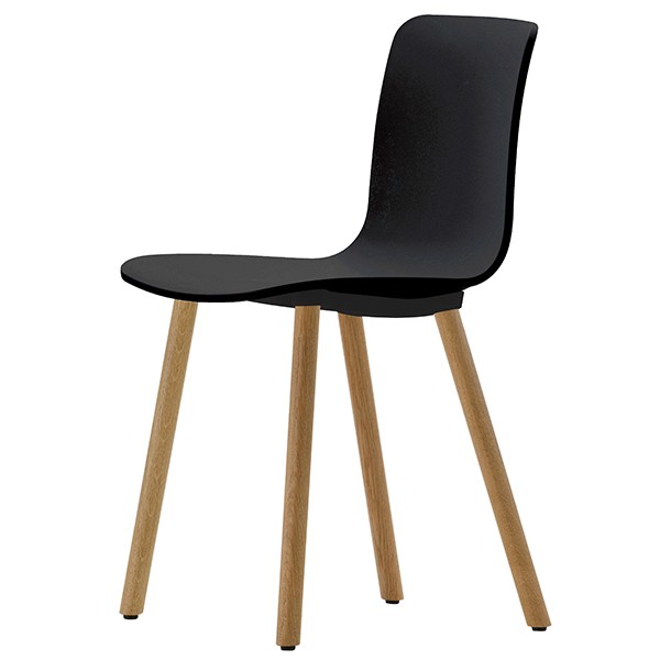 VITRA 할 우드 체어 의자 oak - 블랙 Vitra HAL Wood chair  oak - black 02213