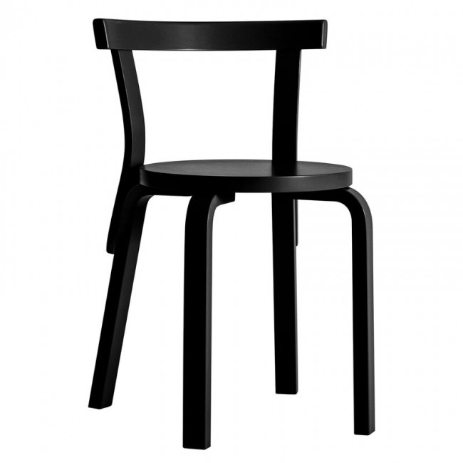 ARTEK 알토 체어 68 all 블랙 Artek Aalto chair 68  all black 02166