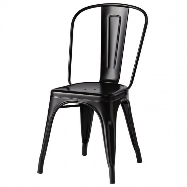 Tolix 의자 A 매트 블랙 TL00402-9005