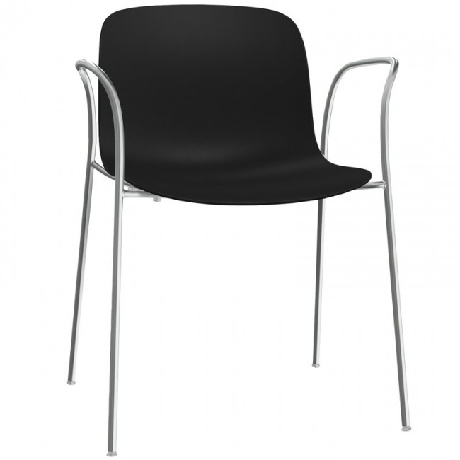 MAGIS 트로이 체어 의자 with 암스 블랙 - 크롬 Magis Troy chair with arms  black - chrome 02157