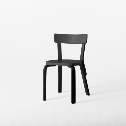 ARTEK 알토 체어 69 all 블랙 Artek Aalto chair 69  all black 02147