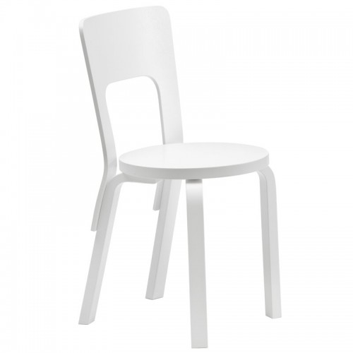 ARTEK 알토 체어 66 래커 화이트 Artek Aalto chair 66  lacquered white 02141