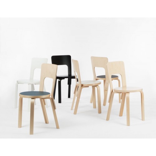 ARTEK 알토 체어 66 래커 화이트 Artek Aalto chair 66  lacquered white 02141
