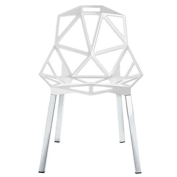 MAGIS 체어 의자_ONE 화이트 - polished 알루미늄 legs Magis Chair_One  white - polished aluminium legs 02045