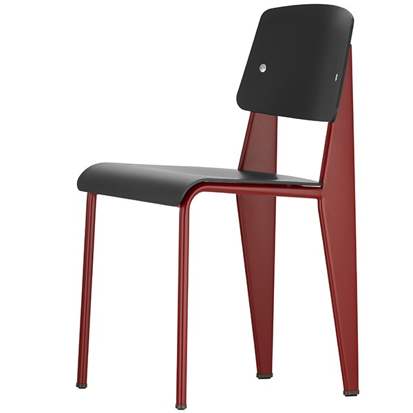 VITRA 스탠다드 SP 체어 의자 레드 - 딥블랙 Vitra Standard SP chair  Japanese red - deep black 01940