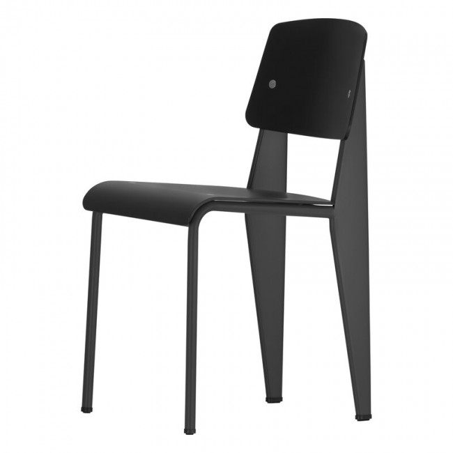 VITRA 스탠다드 SP 체어 의자 딥블랙 Vitra Standard SP chair  deep black 01840