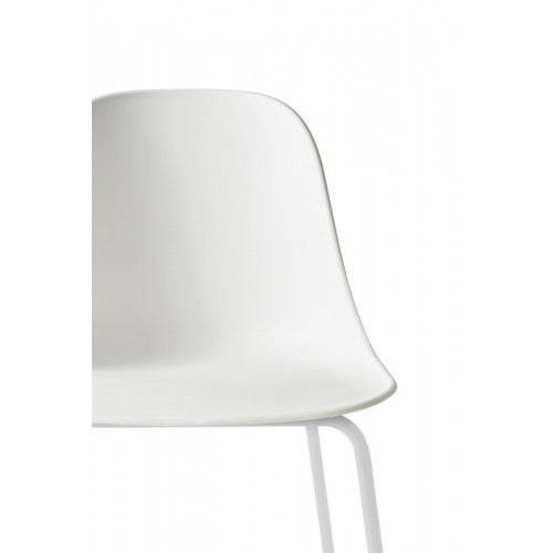 MENU 하버 bar 사이드 체어 75 cm 화이트 - 라이트 그레이 steel MENU Harbour bar side chair 75 cm  white - light grey steel 01626
