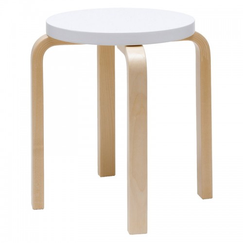 ARTEK 알토 스툴 E60 화이트 - birch Artek Aalto stool E60  white - birch 01294