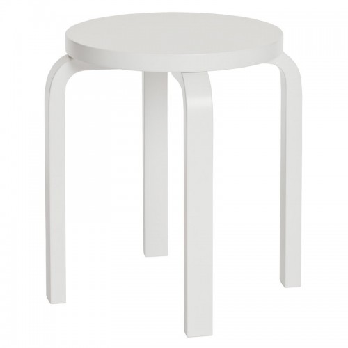 ARTEK 알토 스툴 E60 래커 화이트 Artek Aalto stool E60  lacquered white 01286