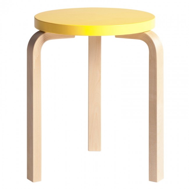 ARTEK 알토 스툴 60 옐로우 - birch Artek Aalto stool 60  yellow - birch 01208