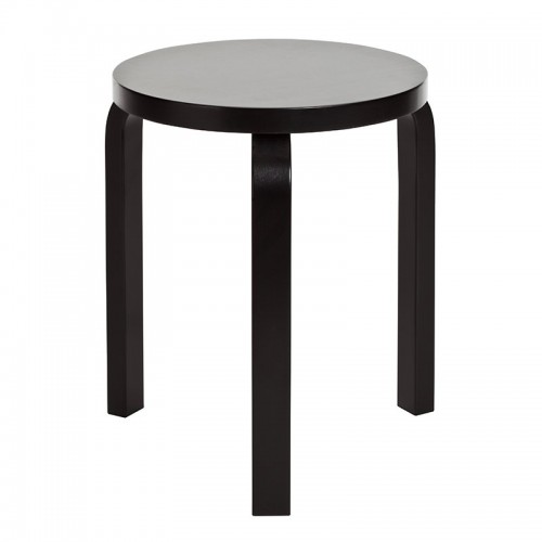 ARTEK 알토 스툴 60 래커 블랙 Artek Aalto stool 60  lacquered black 01202