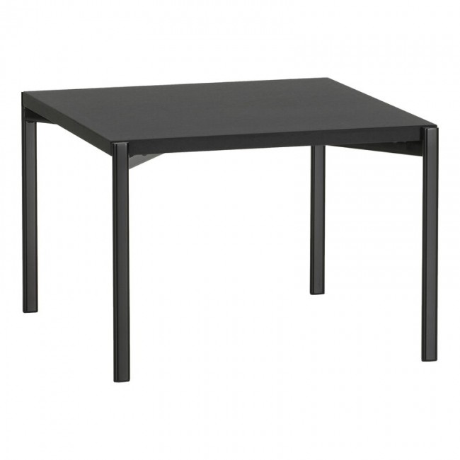 ARTEK Kiki 로우 테이블 60 x 60 cm 블랙 - 블랙 리놀륨 Artek Kiki low table  60 x 60 cm  black - black linoleum 00919