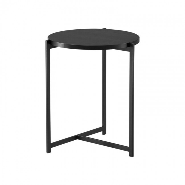 Interface Pilleri coffee 테이블 40 cm 블랙 - oak IF-PILLERI-CT-40-BLACKOAK-BLACK