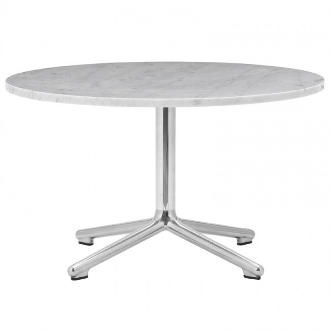 NORMANN COPENHAGEN 노만코펜하겐 루나R coffee 테이블 70 cm aluminium - 화이트 marble NC604167