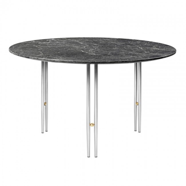 GUBI 구비 IOI coffee 테이블 70 cm 크롬 - grey marble GB10036990