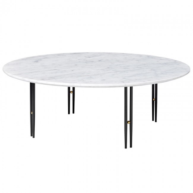 GUBI 구비 IOI coffee 테이블 100 cm 블랙 - 화이트 marble GB10037505