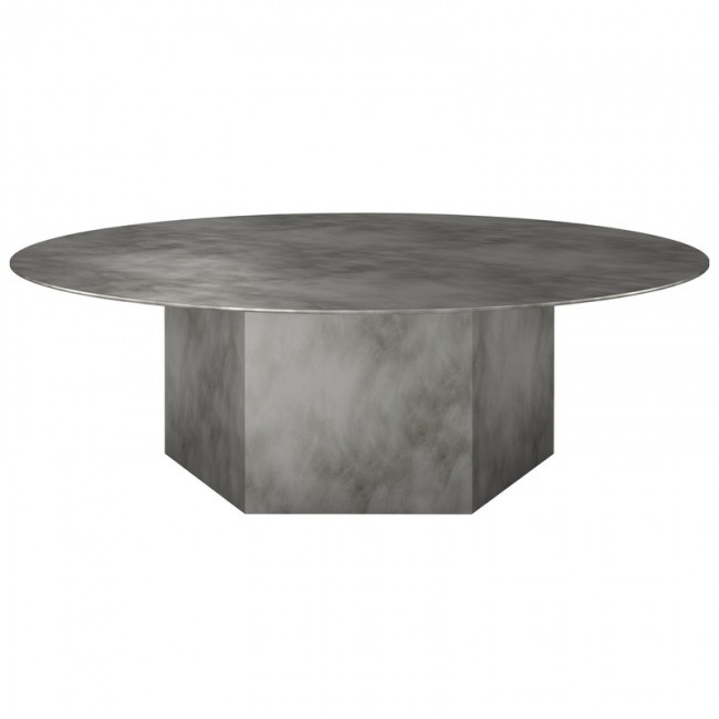 GUBI 구비 Epic coffee 테이블 round 110 cm misty grey steel GB10075002