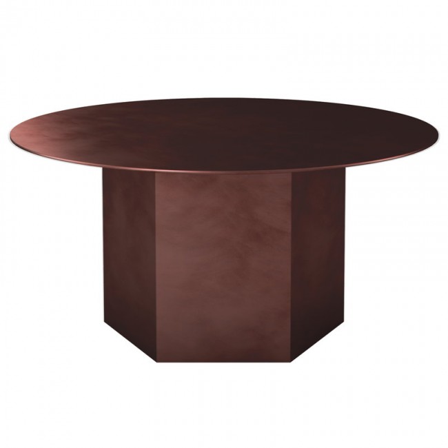 GUBI 구비 Epic coffee 테이블 round 80 cm earthy red steel GB10074997