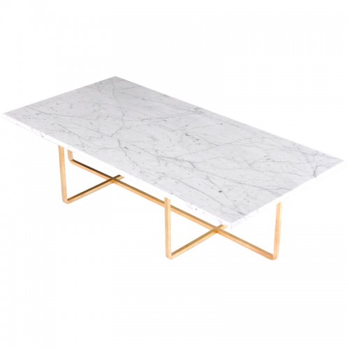 OX DENMARQ 옥스덴마크 나인TY 테이블 라지 화이트 marble - 브라스 OD-NINETY-L-WH-BR
