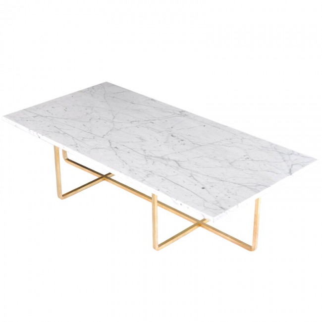 OX DENMARQ 옥스덴마크 나인TY 테이블 라지 화이트 marble - 브라스 OD-NINETY-L-WH-BR