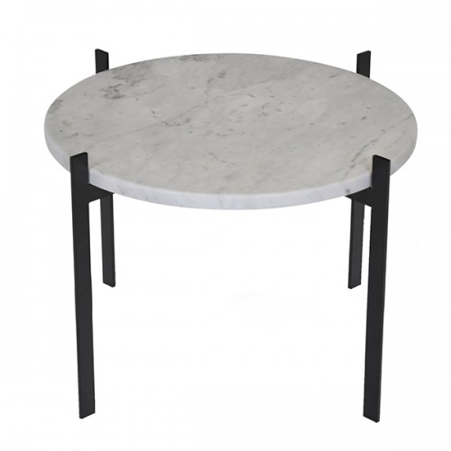 OX DENMARQ 옥스덴마크 Single Deck 테이블 블랙 - 화이트 marble OD-SDT-BL-WHM