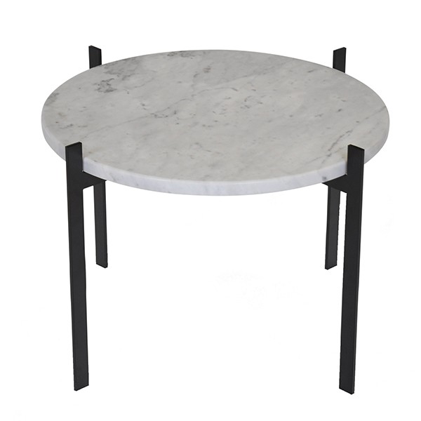 OX DENMARQ 옥스덴마크 Single Deck 테이블 블랙 - 화이트 marble OD-SDT-BL-WHM