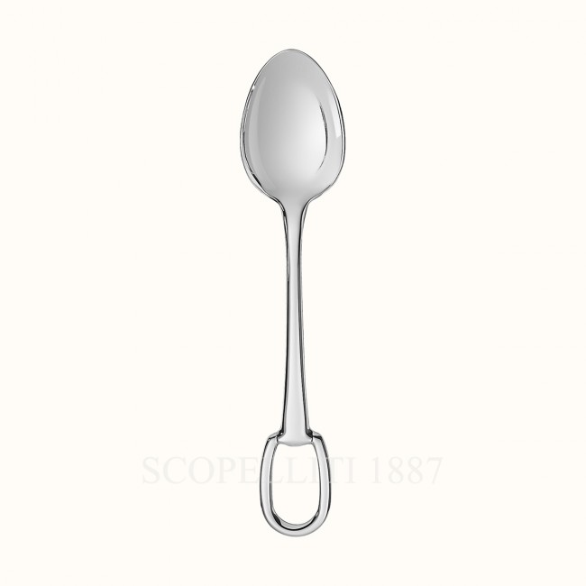 에르메스 Dinner spoon Attelage 실버-접시 Hermes Dinner spoon Attelage silver-plated 00476
