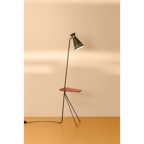 웜 노르딕 Cone 스탠드조명 플로어스탠드 With 테이블 블랙 Noir Warm Nordic Cone Floor Lamp With Table  Black Noir 07087