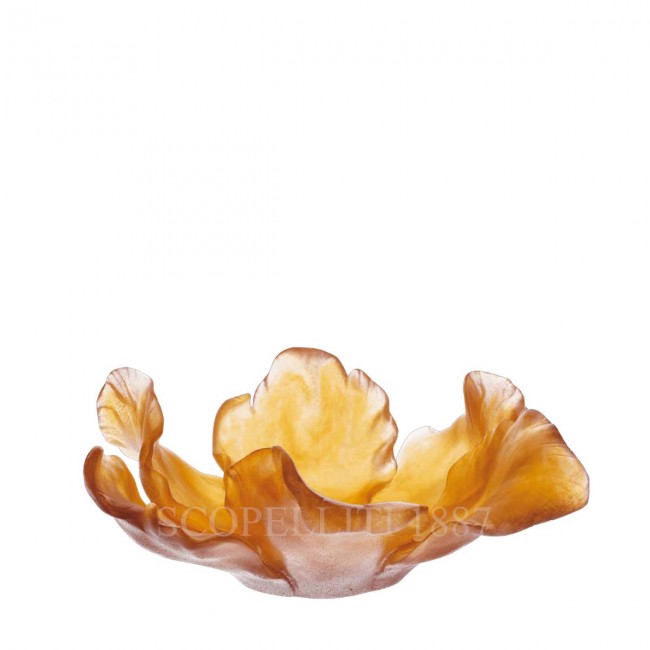 DAUM 크리스탈 튤립E 볼 Amber Daum Crystal Tulipe Bowl Amber 02609