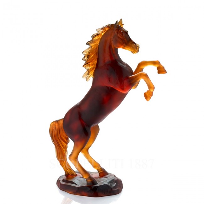 DAUM 홀스 Figurine Amber 브라운 리미티드 에디션 Daum Horse Figurine Amber Brown Limited Edition 02591